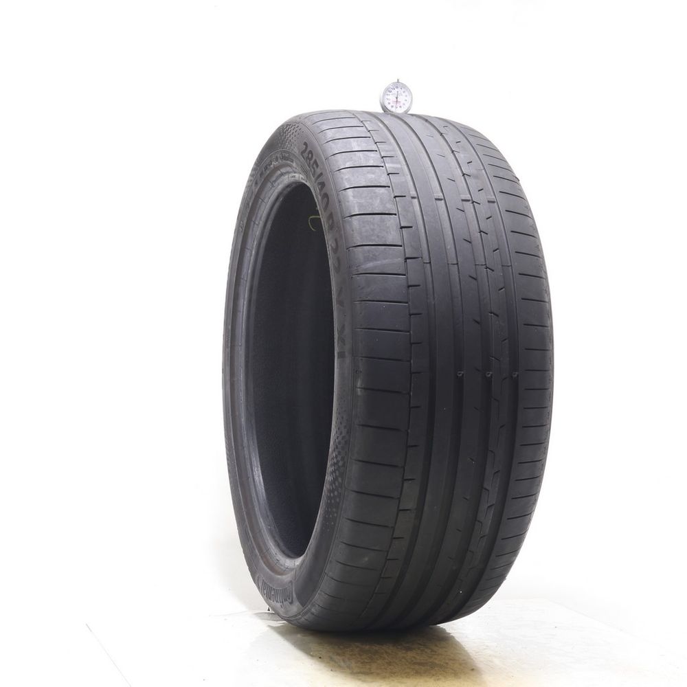 Used 285/40R22 Continental SportContact 6 AO 110Y - 7/32 - Image 1