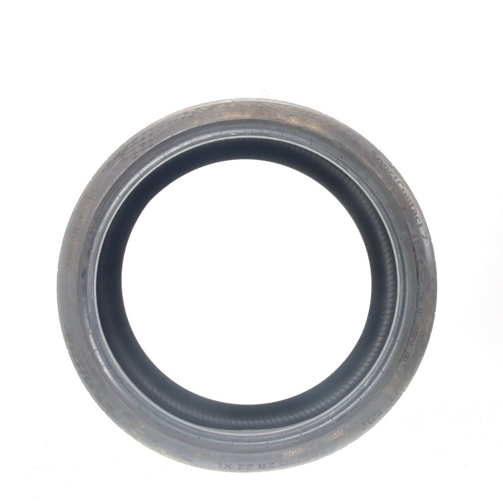 Set of (2) Used 285/30ZR22 Continental SportContact 7 AO ContiSilent 101Y - 7/32 - Image 3