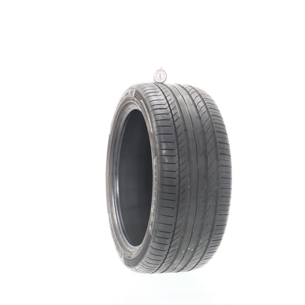 Used 255/40R19 Continental ContiSportContact 5P SSR 96W - 6.5/32 - Image 1