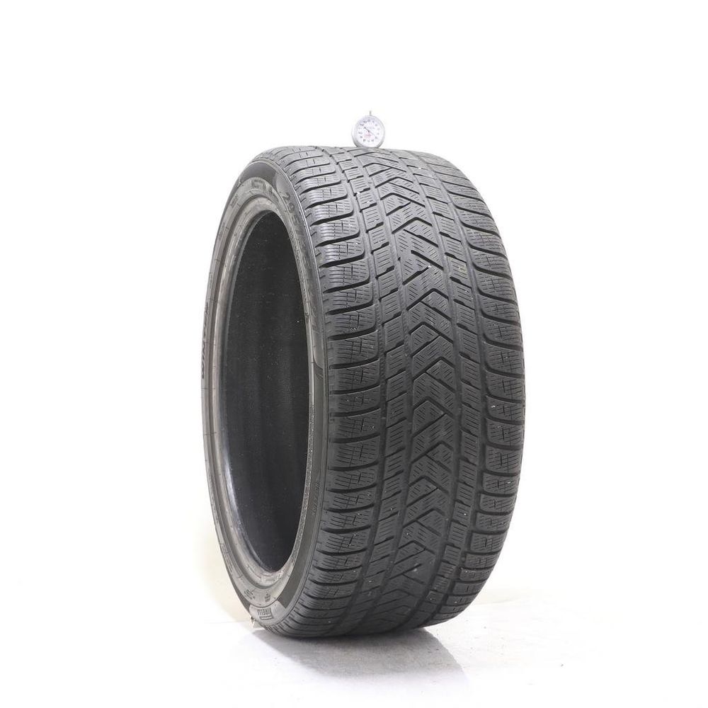 Set of (2) Used 295/35R21 Pirelli Scorpion Winter MGT 107V - 4.5/32 - Image 1
