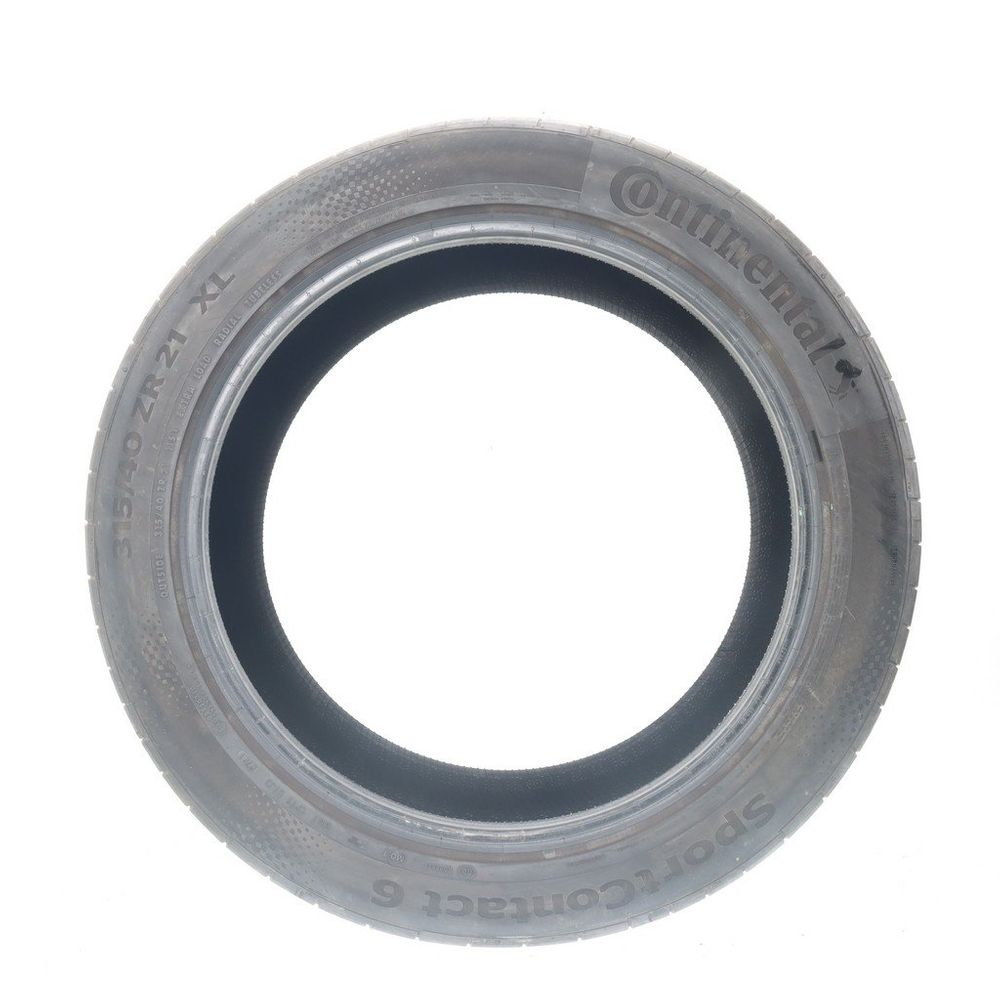 Used 315/40ZR21 Continental SportContact 6 MO1 115Y - 7.5/32 - Image 3