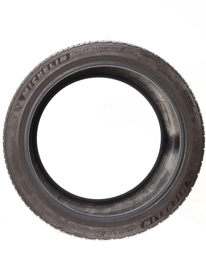 Set of (2) Used 295/35R21 Michelin Pilot Alpin 5 SUV 107V - 5-5.5/32 - Image 3