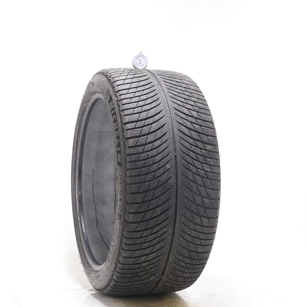 Set of (2) Used 295/35R21 Michelin Pilot Alpin 5 SUV 107V - 5-5.5/32 - Image 4
