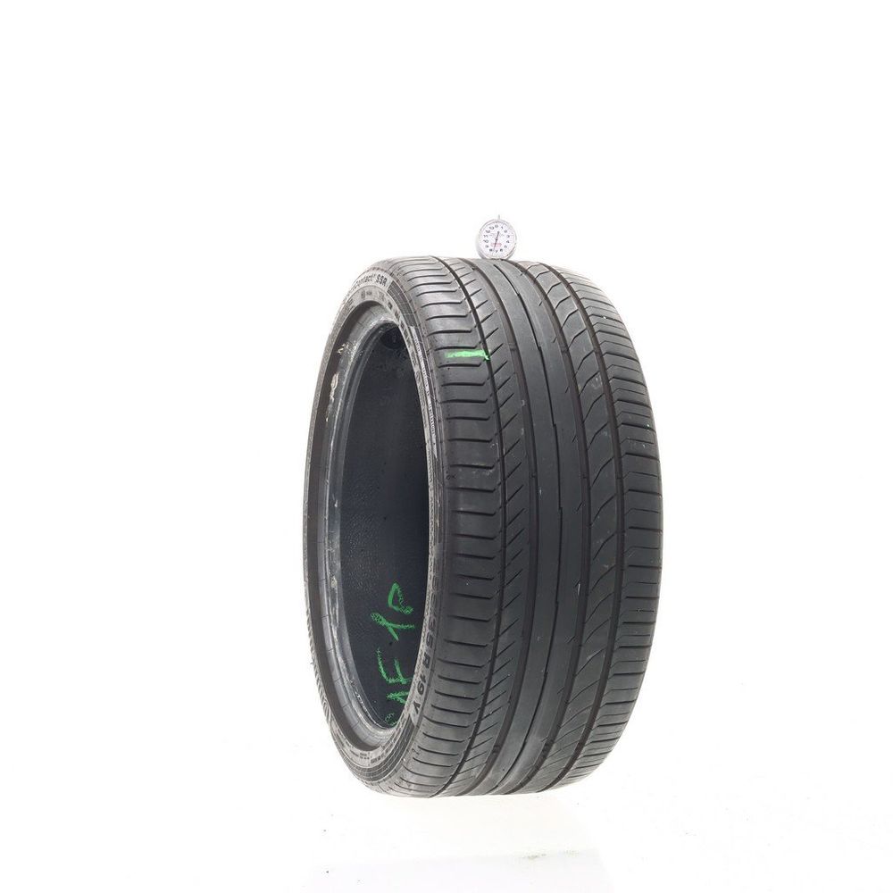 Set of (2) Used 255/35R19 Continental ContiSportContact 5 SSR MOE 96Y - 7.5/32 - Image 1