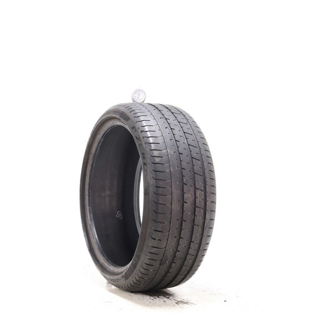 Set of (2) Used 235/35R19 Pirelli P Zero AO 91Y - 6.5-7/32 - Image 1