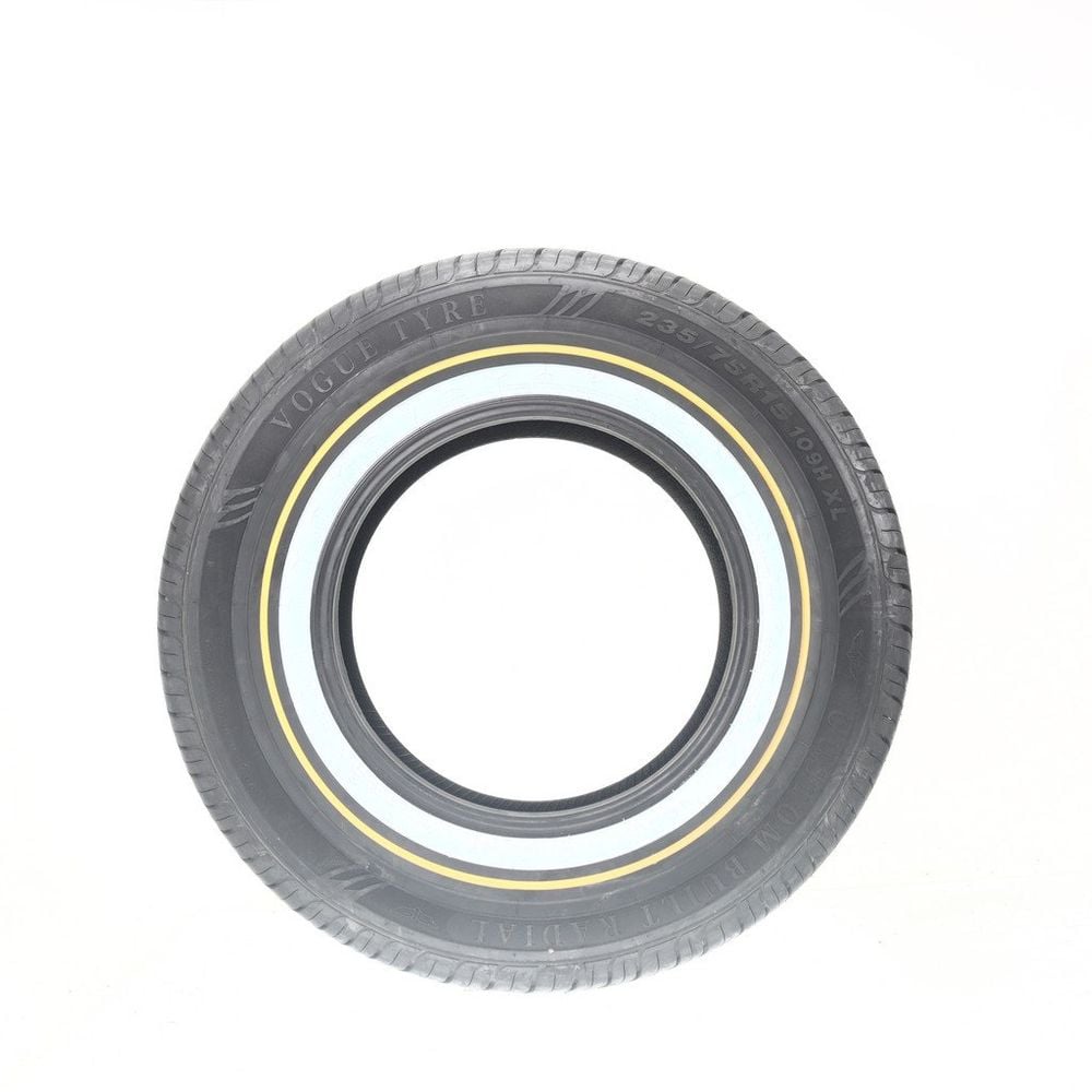 New 235/75R15 Vogue Custom Built Radial Gold/White 109H - Image 3