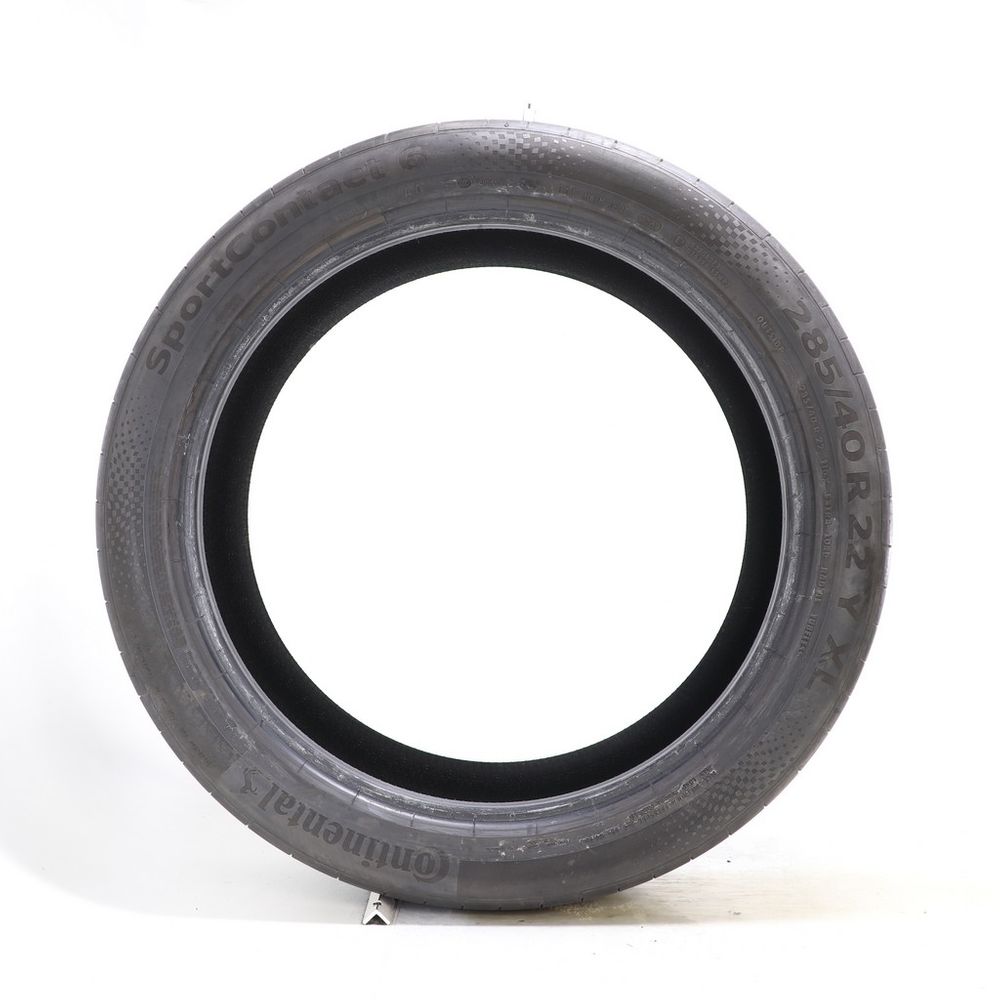 Used 285/40R22 Continental SportContact 6 AO ContiSilent 110Y - 5.5/32 - Image 3