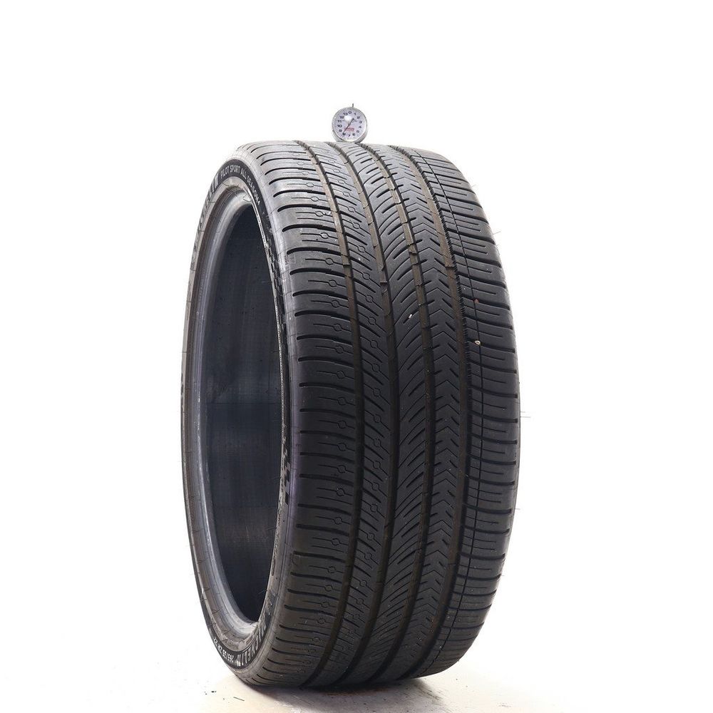 Set of (2) Used 265/35ZR22 Michelin Pilot Sport All Season 4 102Y - 8-9/32 - Image 1