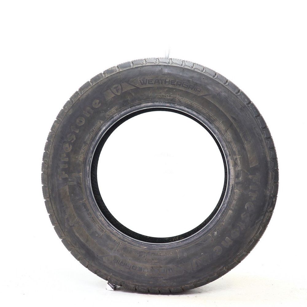 Set of (2) Used 215/70R16 Firestone WeatherGrip 100H - 8/32 - Image 3