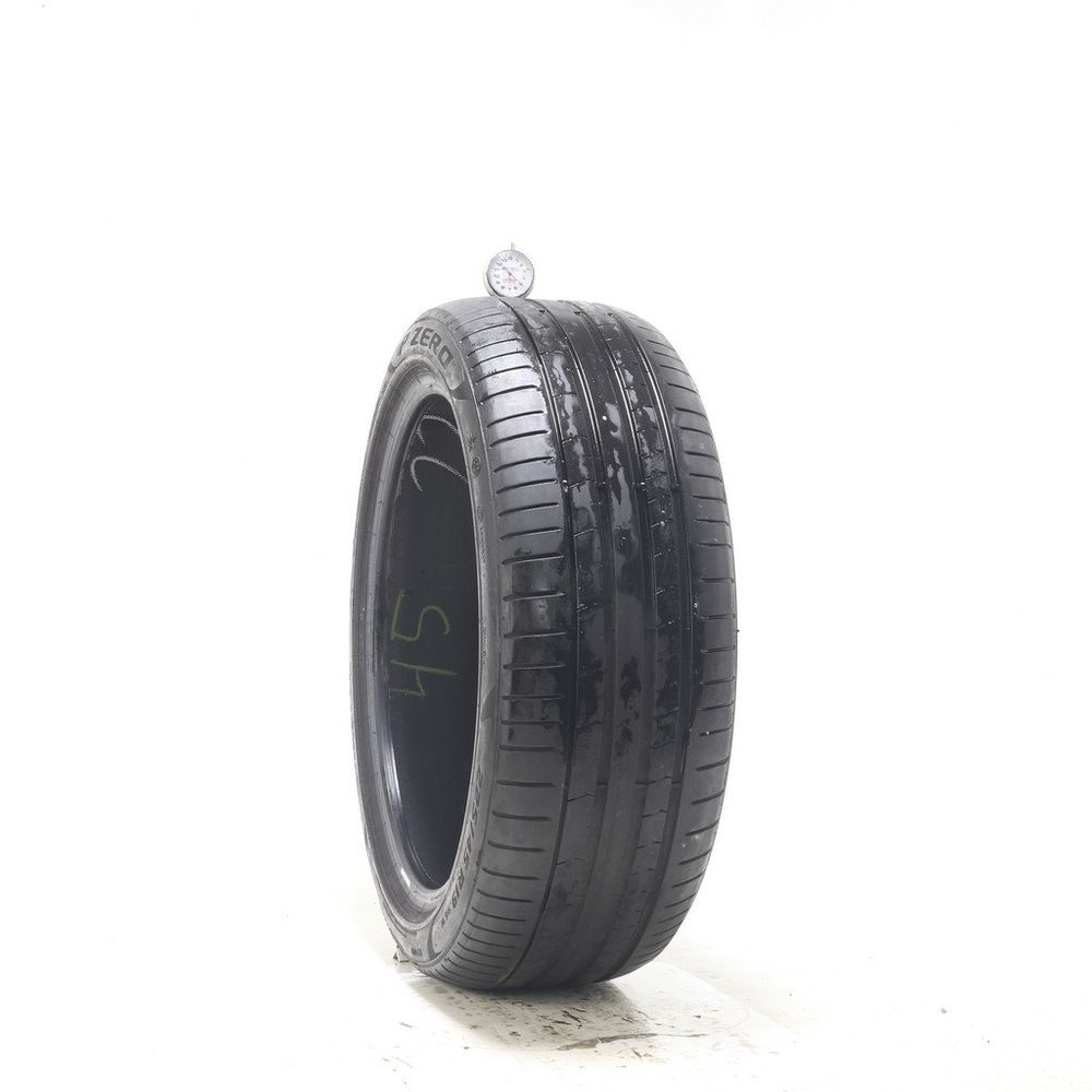 Set of (2) Used 225/45R19 Pirelli P Zero PZ4 Run Flat 96W - 5-6/32 - Image 1