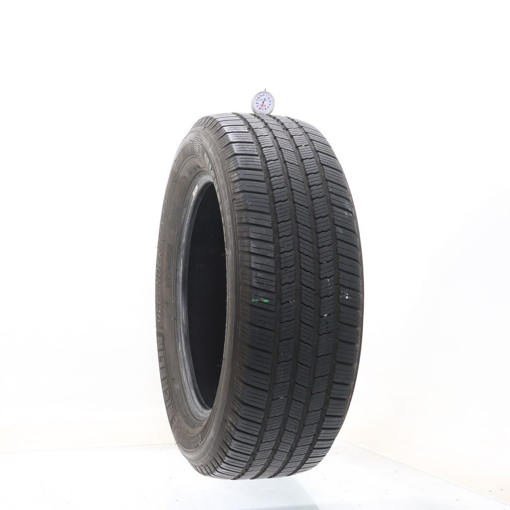 Set of (2) Used 255/60R19 Michelin Defender LTX M/S 109H - 7.5-9/32 - Image 1