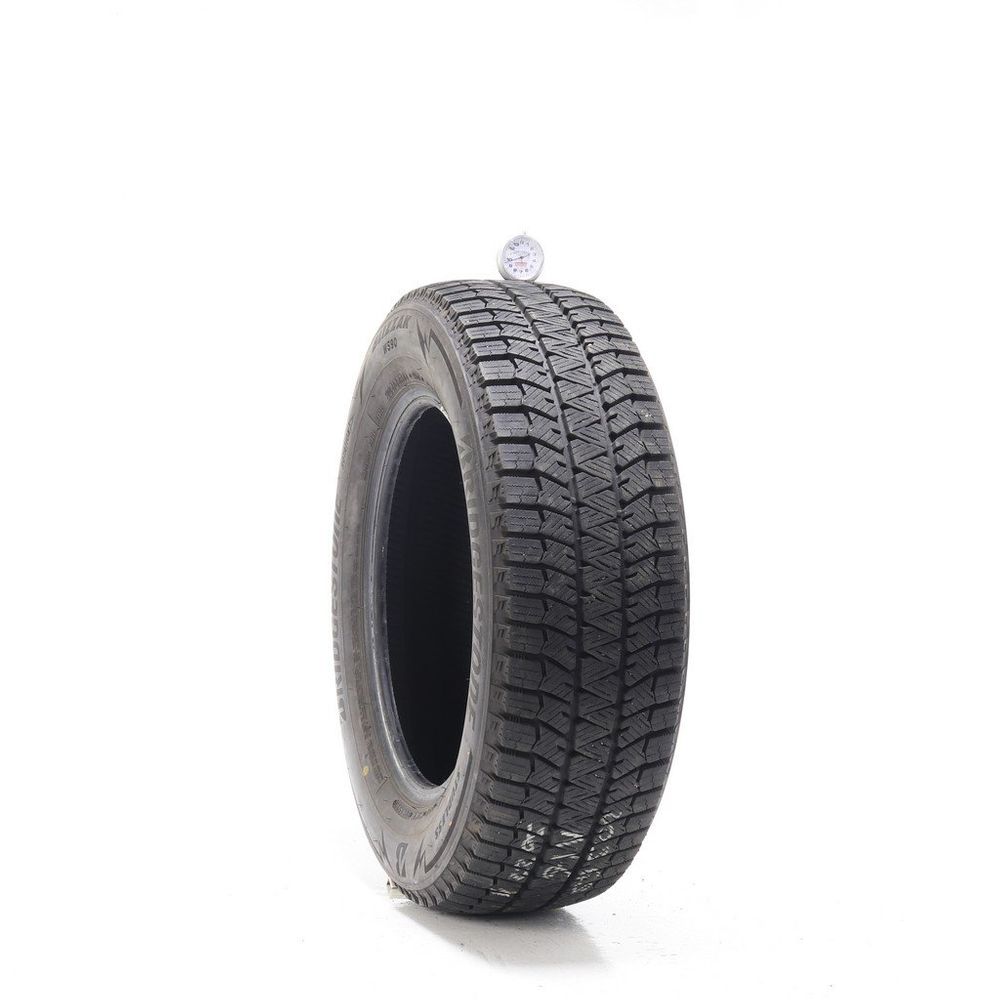 Set of (2) Used 205/65R16 Bridgestone Blizzak WS90 Studless 95T - 9.5-10.5/32 - Image 1