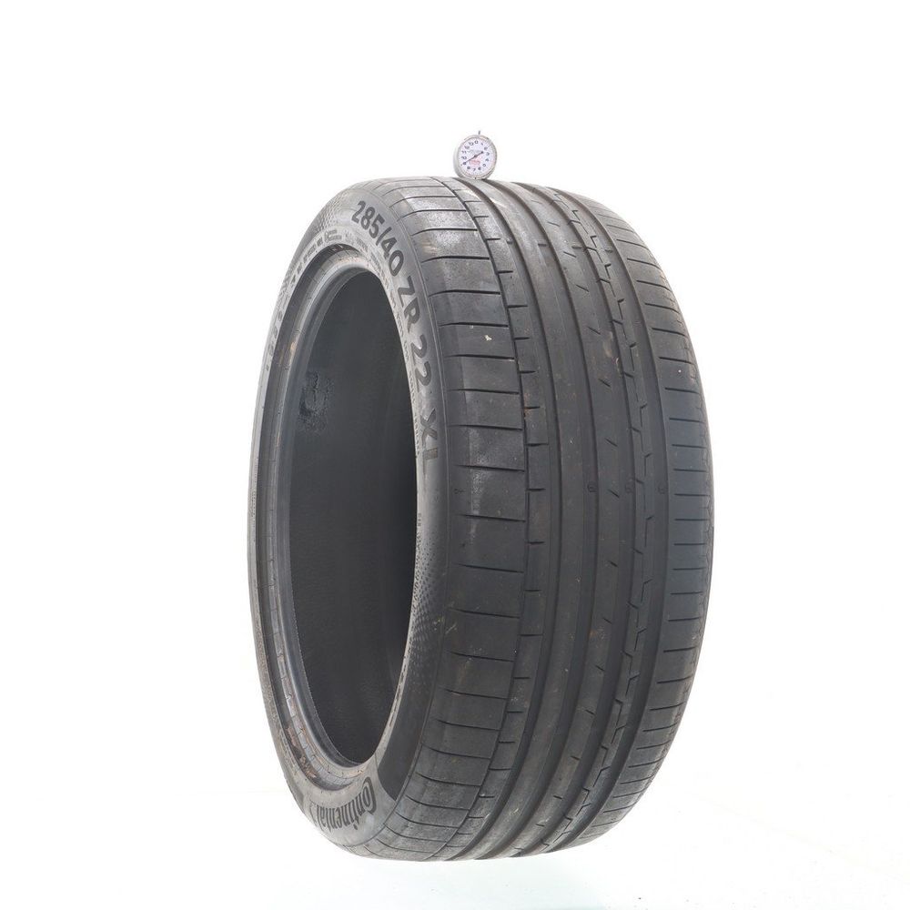 Used 285/40ZR22 Continental SportContact 6 MO1 110Y - 9/32 - Image 1