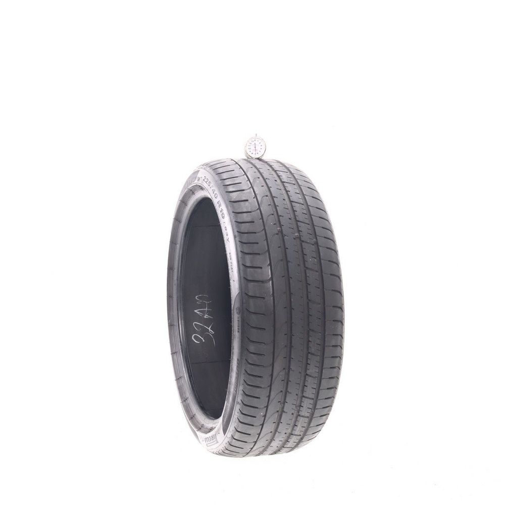 Set of (2) Used 225/40R19 Pirelli P Zero Run Flat 93Y - 6.5-7/32 - Image 1