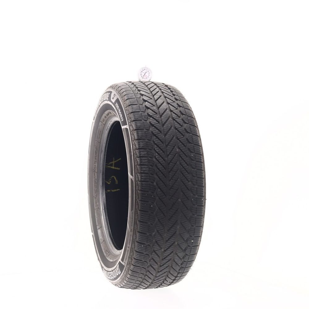 Set of (2) Used 235/60R17 Bridgestone WeatherPeak 102H - 8.5-9/32 - Image 1