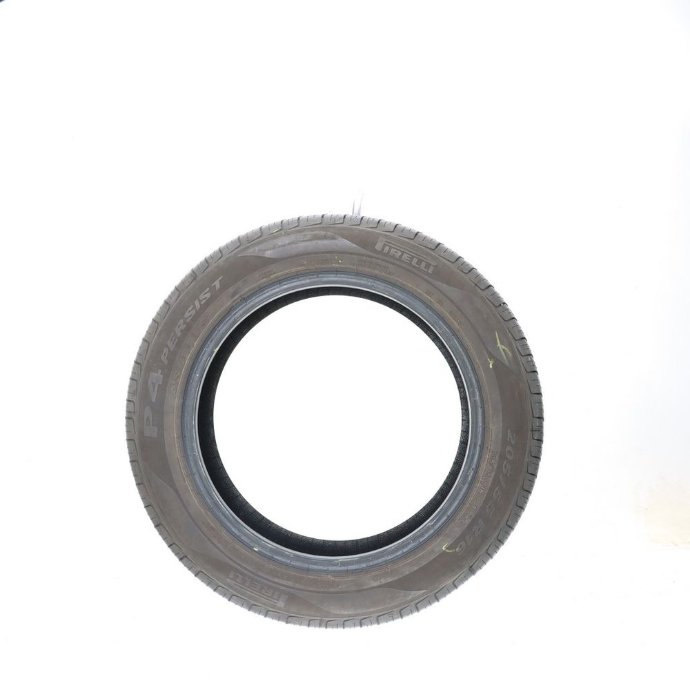 Set of (2) Used 205/55R16 Pirelli P4 Persist AS Plus 91T - 8-9/32 - Image 3