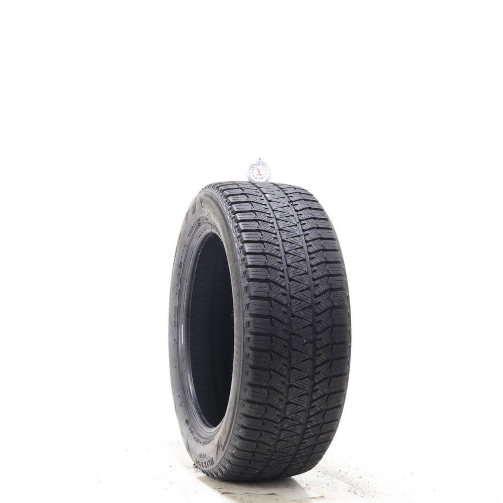 Set of (2) Used 205/55R16 Bridgestone Blizzak WS90 Studless 91H - 5.5-6/32 - Image 1