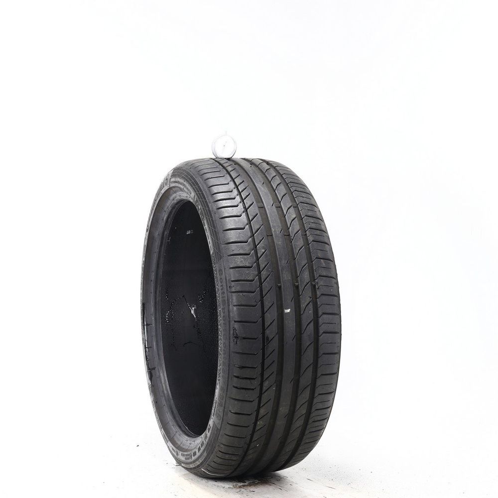 Set of (2) Used 225/40R19 Continental ContiSportContact 5 SSR 89Y - 7.5-8/32 - Image 1