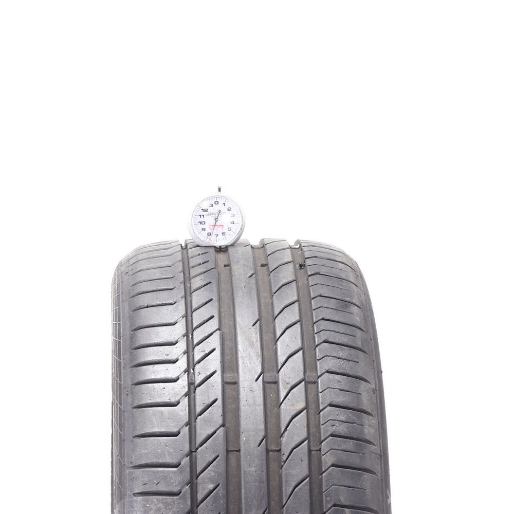 Set of (2) Used 225/40R19 Continental ContiSportContact 5 SSR 89Y - 7.5-8/32 - Image 2