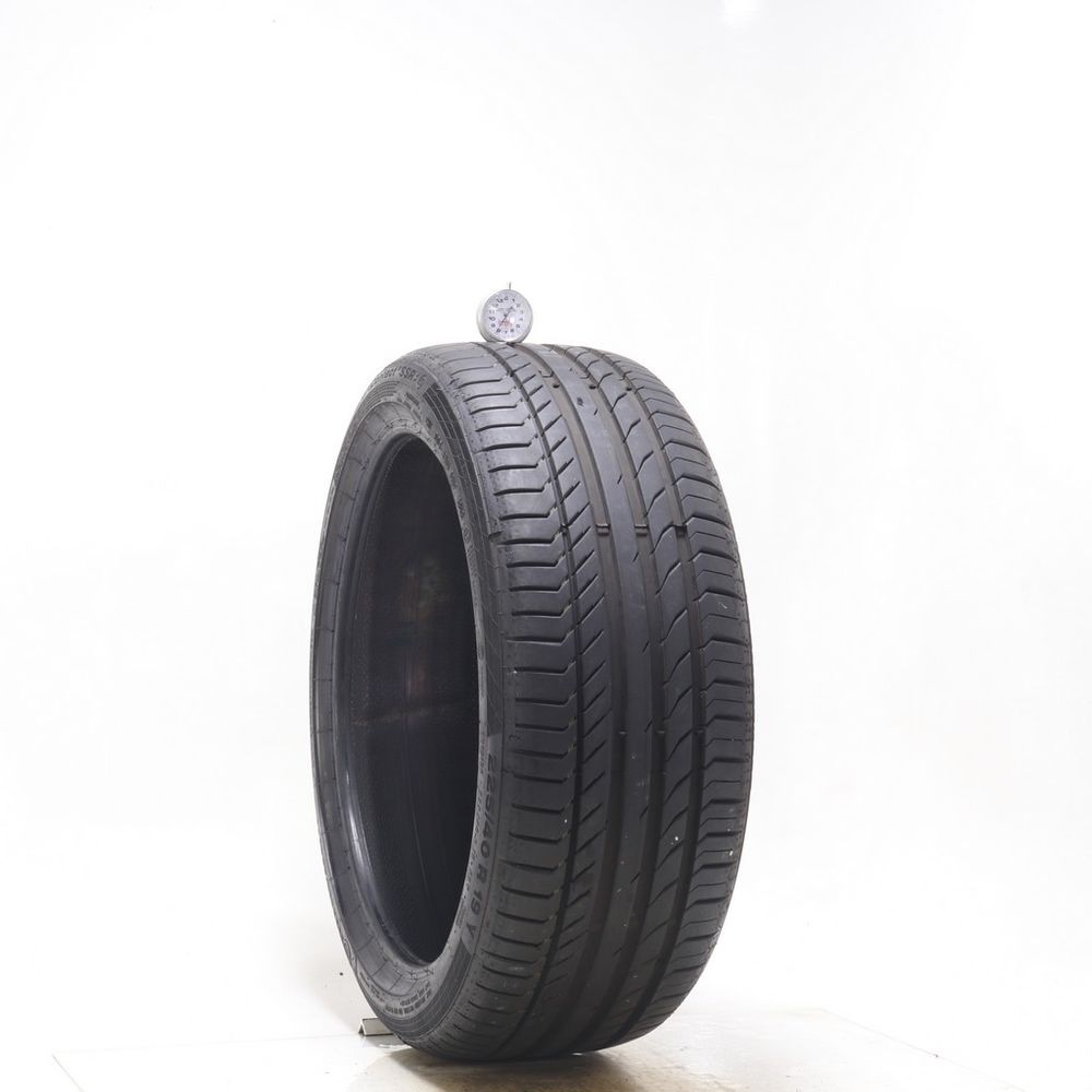 Set of (2) Used 225/40R19 Continental ContiSportContact 5 SSR 89Y - 7.5-8/32 - Image 4