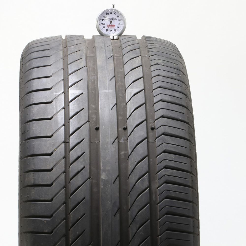 Set of (2) Used 285/45R21 Continental ContiSportContact 5 ContiSeal 113Y - 7.5-8/32 - Image 5