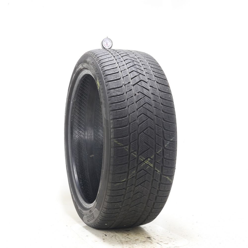 Set of (2) Used 285/40R22 Pirelli Scorpion Winter 110V - 6-6.5/32 - Image 1