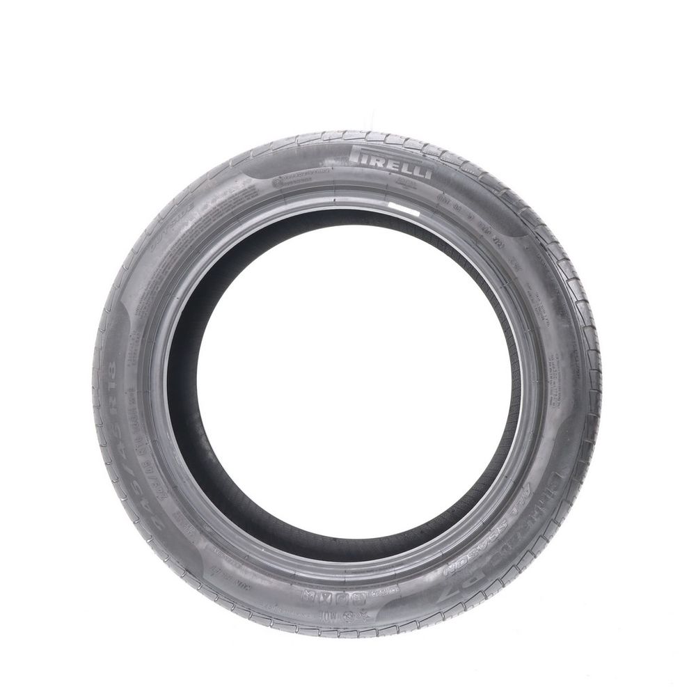 Set of (2) Used 245/45R18 Pirelli Cinturato P7 MOE Run Flat 100H - 7-7.5/32 - Image 3