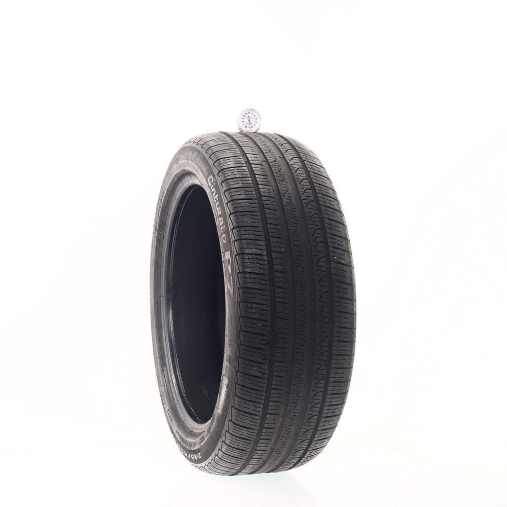 Set of (2) Used 245/45R19 Pirelli Cinturato P7 Run Flat 102V - 5.5-6.5/32 - Image 4