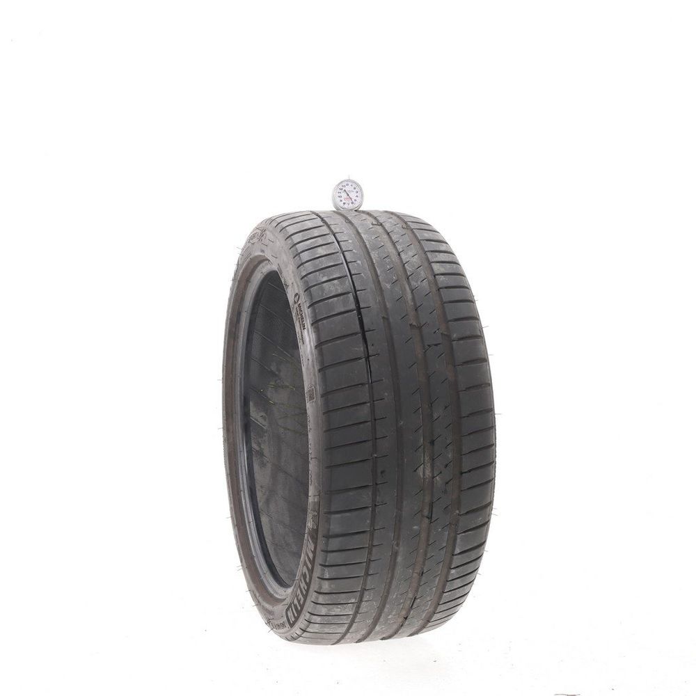 Set of (2) Used 245/40R19 Michelin Pilot Sport 4 98Y - 5.5-7/32 - Image 1
