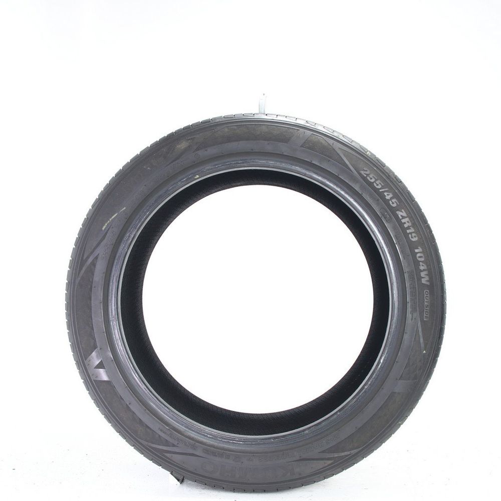 Set of (2) Used 255/45ZR19 Kumho Majesty 9 Solus TA91 104W - 6.5-7.5/32 - Image 3