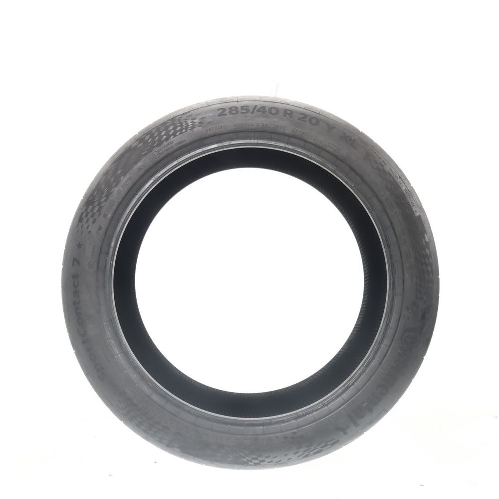 Set of (2) Used 285/40R20 Continental SportContact 7 108Y - 5.5-6/32 - Image 3