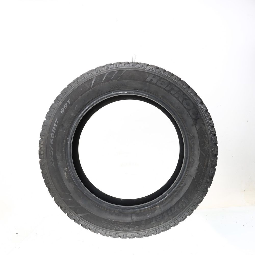 Used 225/60R17 Hankook Winter i*Pike (W409) Studded 99T - 10/32 - Image 3