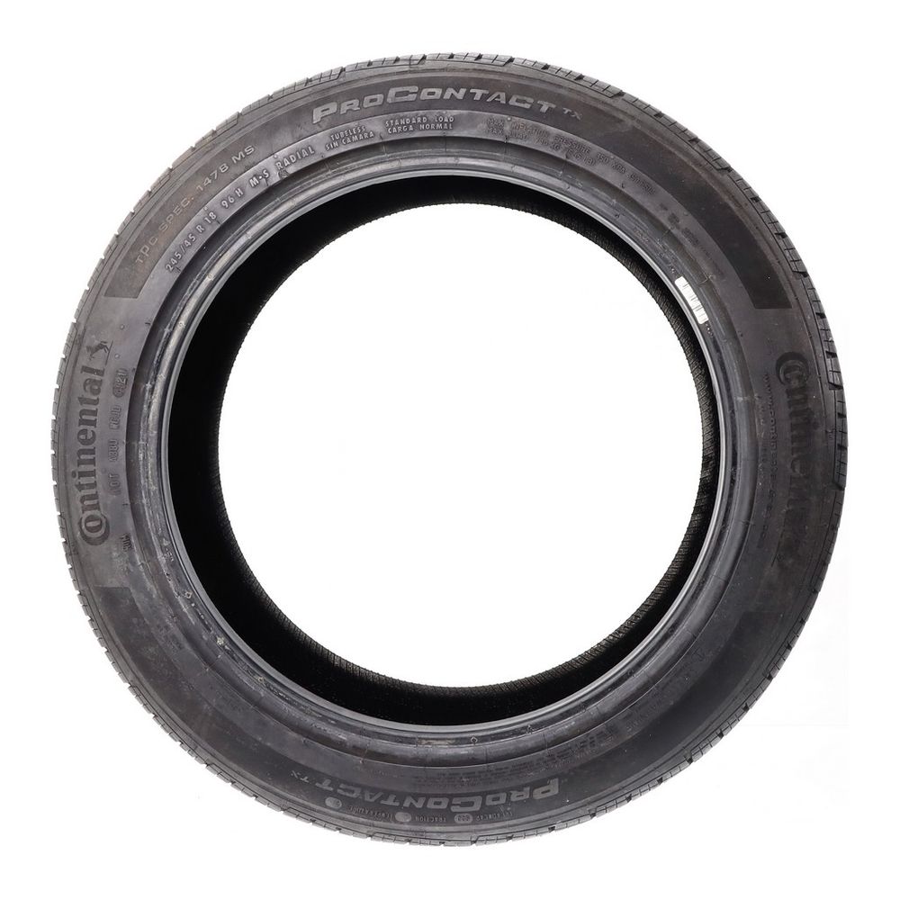 Set of (4) Used 245/45R18 Continental ProContact TX 96H - 7/32 - Image 3