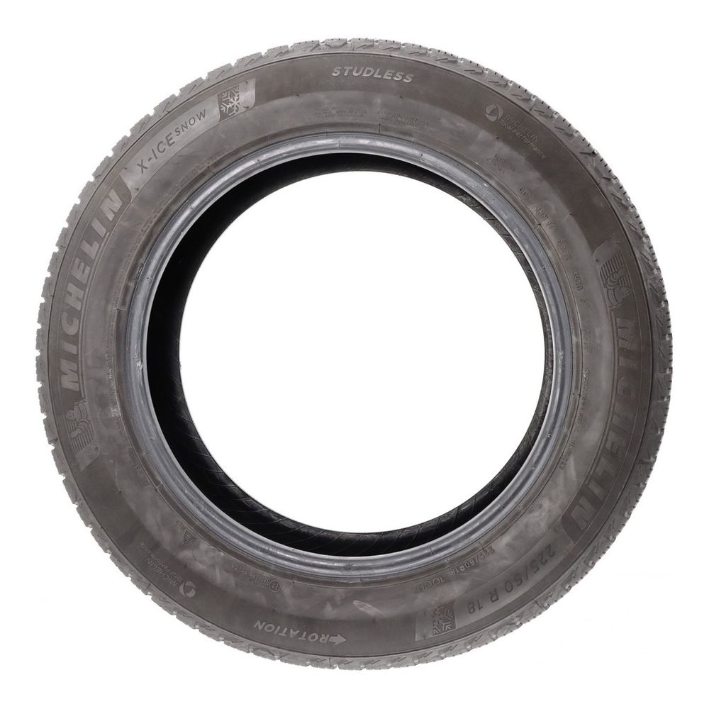 Set of (2) Used 225/60R18 Michelin X-Ice Snow 100H - 7-7.5/32 - Image 3