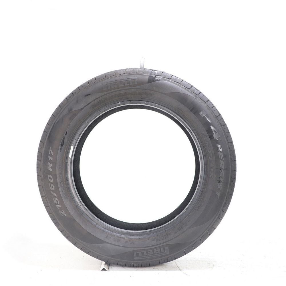 Set of (2) Used 215/60R17 Pirelli P4 Persist AS Plus 96T - 10-11/32 - Image 6