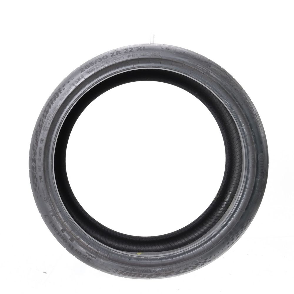 Set of (2) Used 285/30ZR22 Continental SportContact 7 AO ContiSilent 101Y - 7.5-8/32 - Image 3