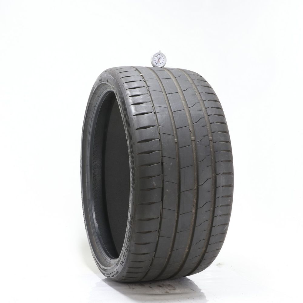 Set of (2) Used 285/30ZR22 Continental SportContact 7 AO ContiSilent 101Y - 7.5-8/32 - Image 4