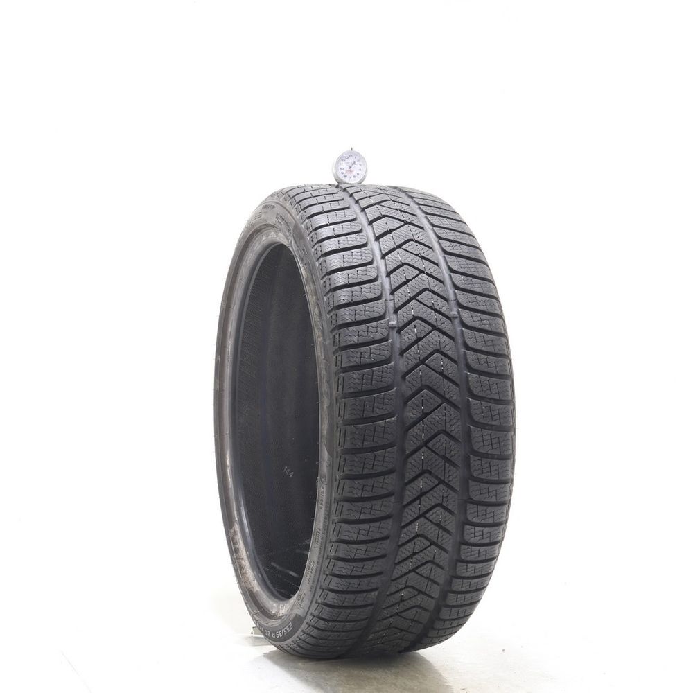 Set of (2) Used 255/35R20 Pirelli Winter Sottozero 3 J 97W - 7-8/32 - Image 4