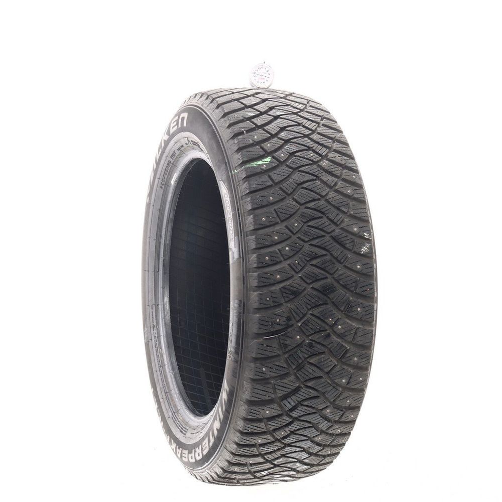 Set of (2) Used 255/55R20 Falken Winterpeak F-Ice 1 Studded 110T - 10.5-11/32 - Image 1