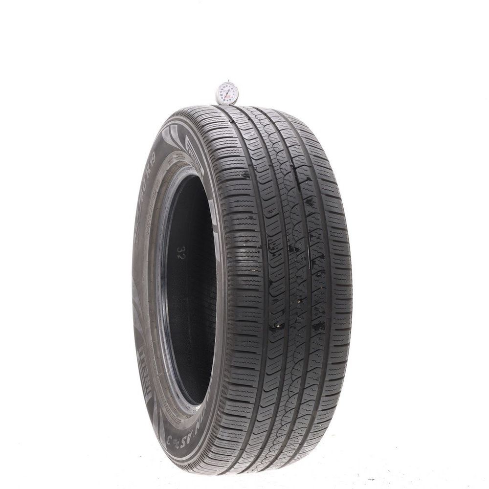 Set of (2) Used 255/60R19 Pirelli Scorpion AS Plus 3 109H - 8-9/32 - Image 1
