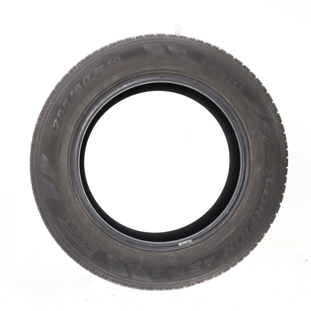Set of (2) Used 255/60R19 Pirelli Scorpion AS Plus 3 109H - 8-9/32 - Image 3