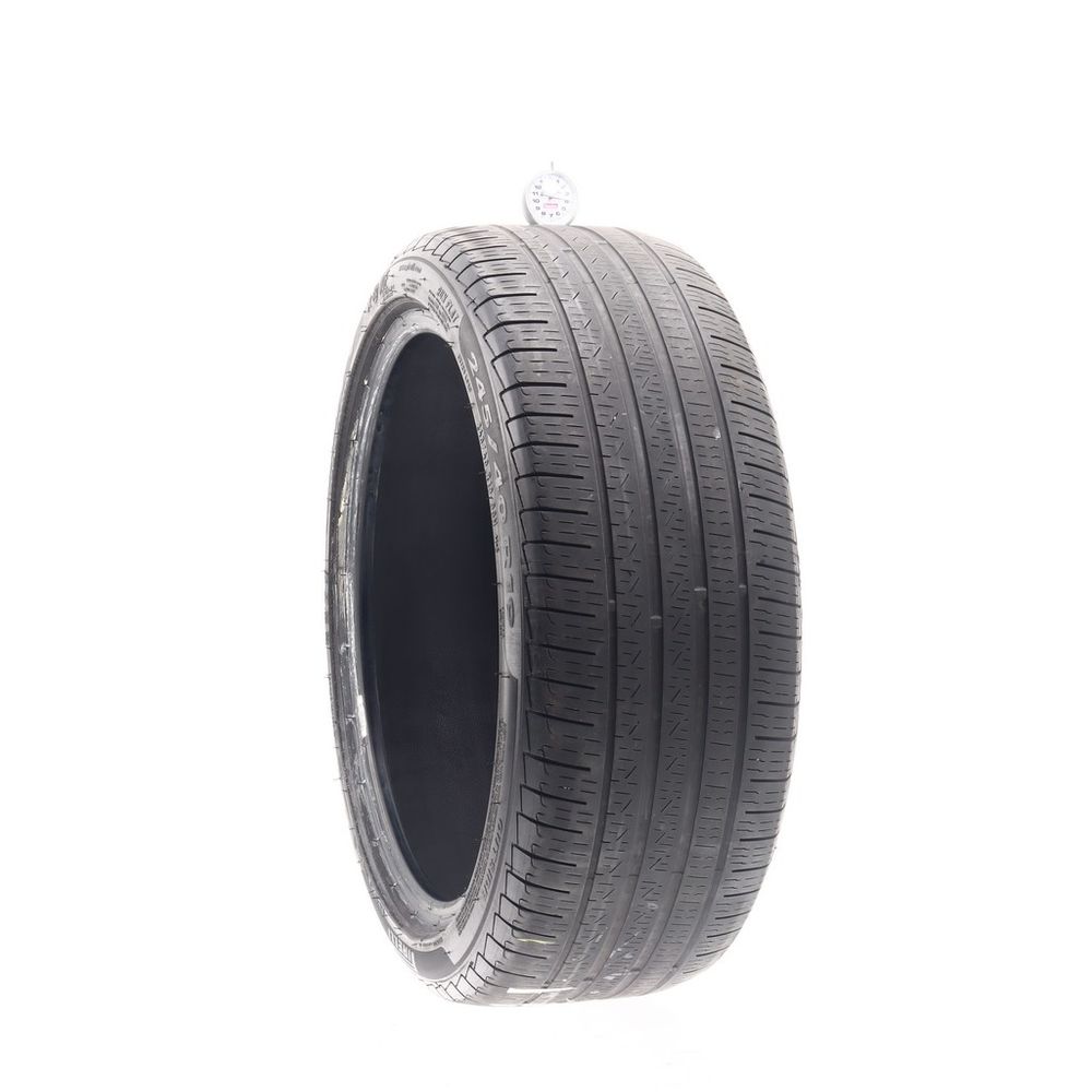 Set of (2) Used 245/40R19 Pirelli Cinturato P7 MOE Run Flat 98H - 4-4.5/32 - Image 1