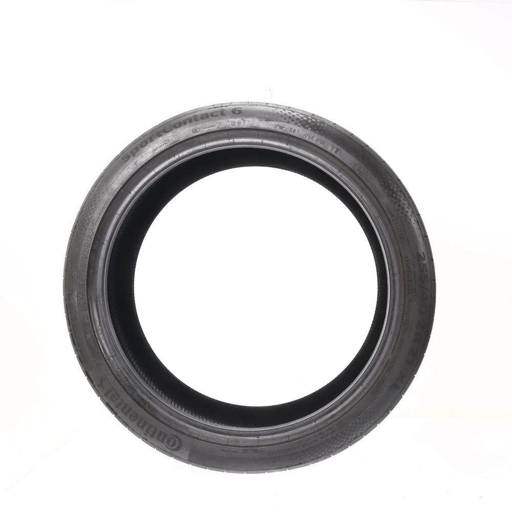 Set of (2) Used 255/40ZR21 Continental SportContact 6 R01 102Y - 6-6.5/32 - Image 6