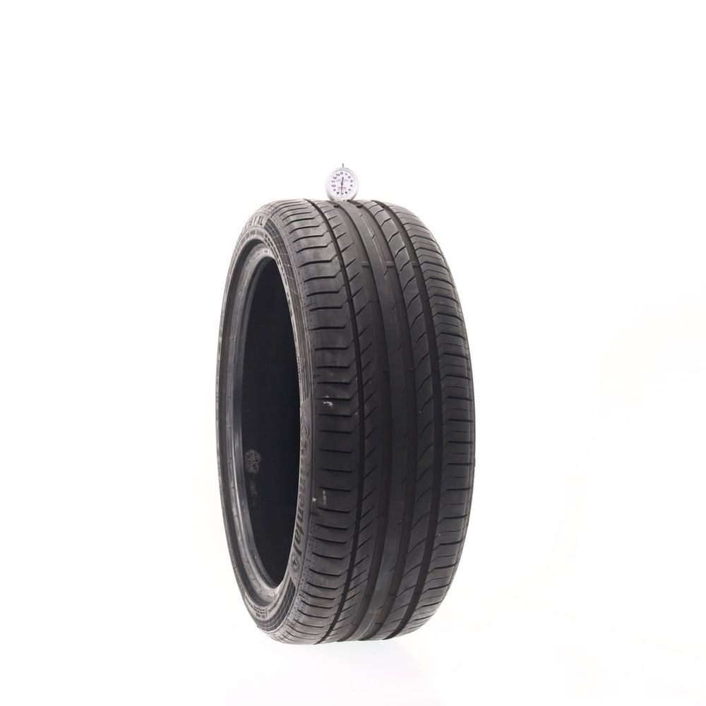 Set of (2) Used 225/40R19 Continental ContiSportContact 5 SSR MOE 93Y - 7/32 - Image 1
