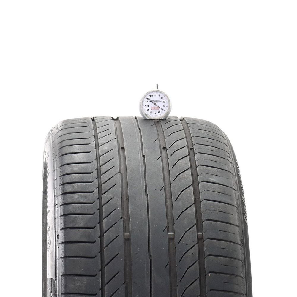 Set of (2) Used 285/35R21 Continental ContiSportContact 5 ContiSeal 105Y - 5-5.5/32 - Image 2