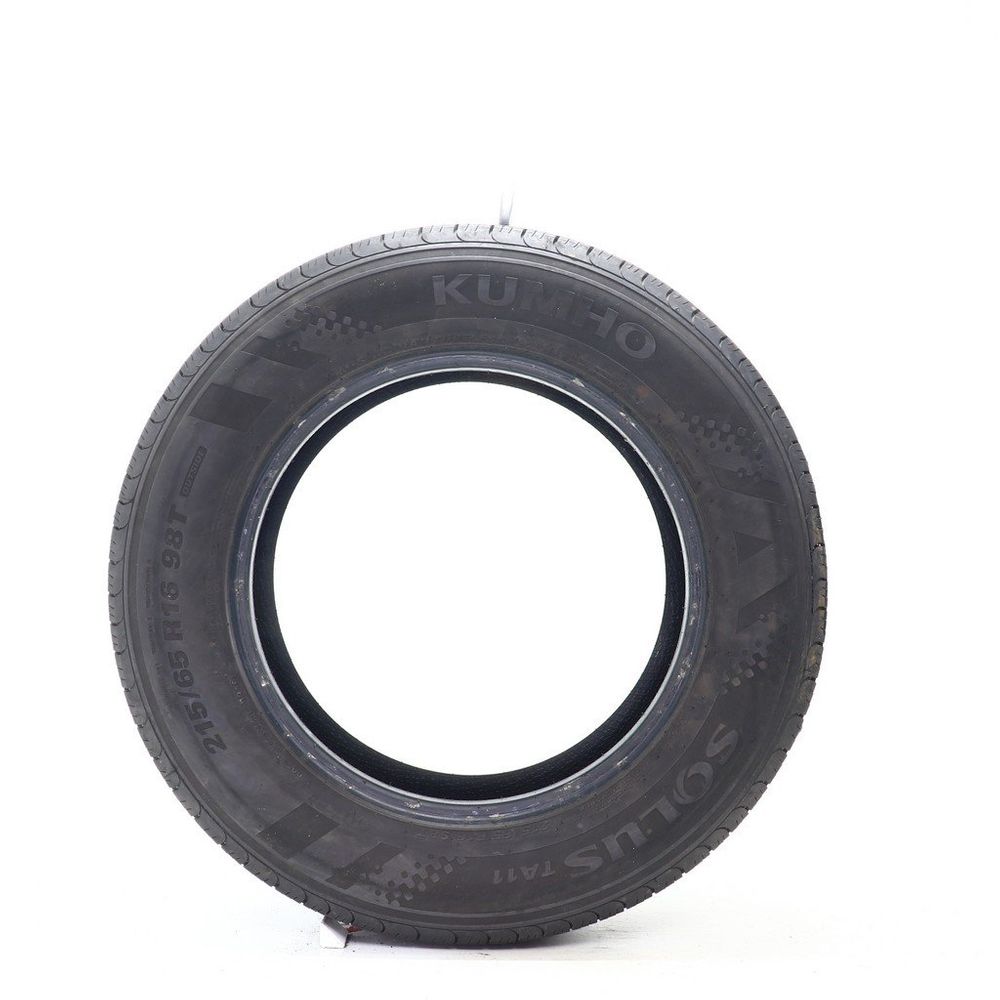 Set of (2) Used 215/65R16 Kumho Solus TA11 98T - 9-10/32 - Image 3