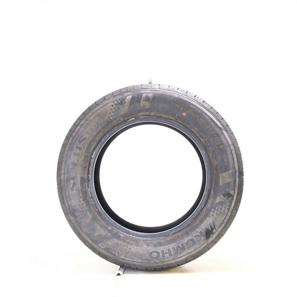 Set of (2) Used 215/65R16 Kumho Solus TA11 98T - 9-10/32 - Image 6