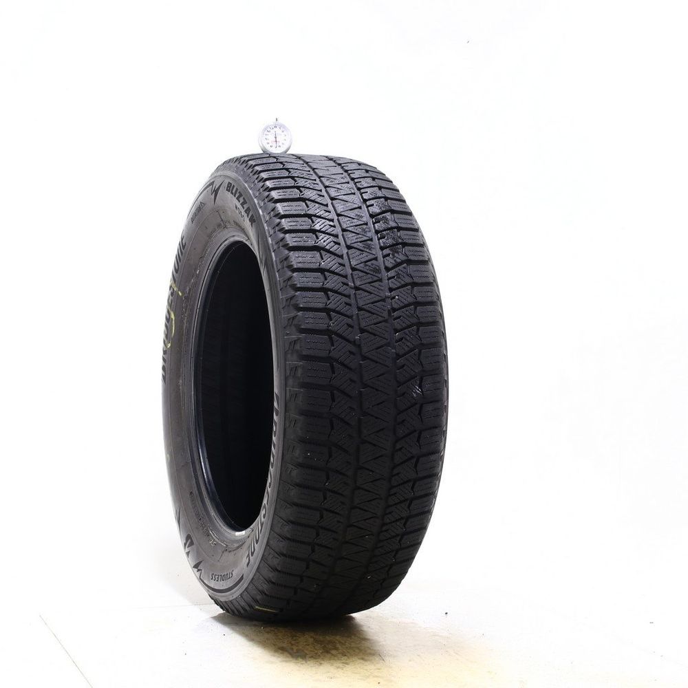 Set of (2) Used 235/60R17 Bridgestone Blizzak WS90 Studless 102T - 6.5-7.5/32 - Image 1