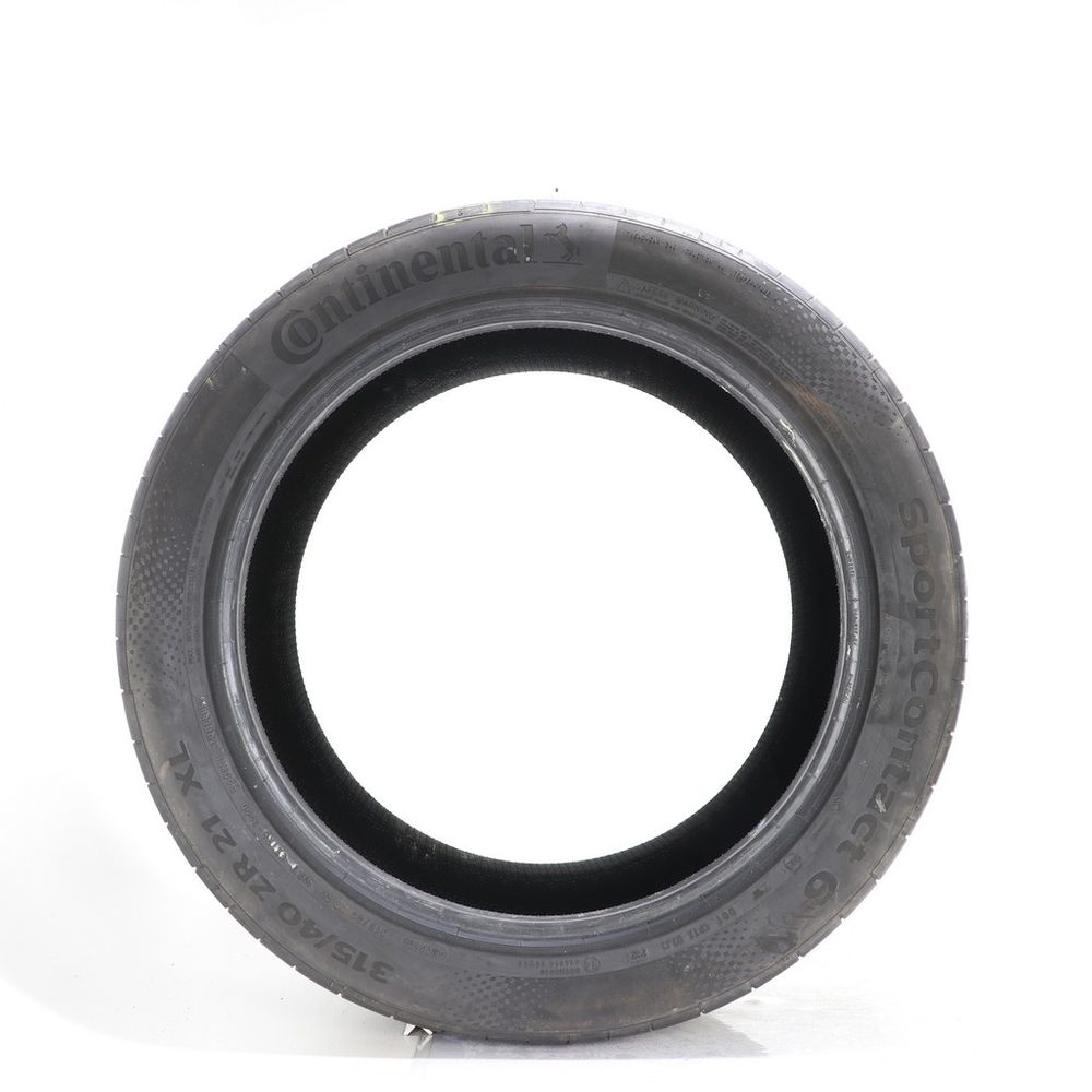Set of (2) Used 315/40ZR21 Continental SportContact 6 MO1 115Y - 6.5-7/32 - Image 6