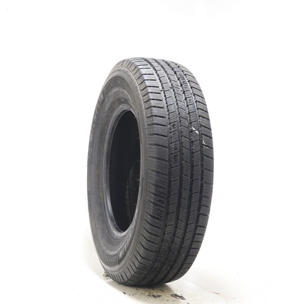 Set of (2) Driven Once LT 245/75R17 Michelin Defender LTX M/S 121/118R - 14/32 - Image 1